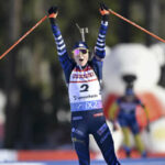 Biathlon : Justine Braisaz-Bouchet réalise le triplé et prend les commandes du classement général de la Coupe du monde