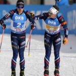 Biathlon : les Bleus à nouveau sur le podium lors du deuxième relai de la saison