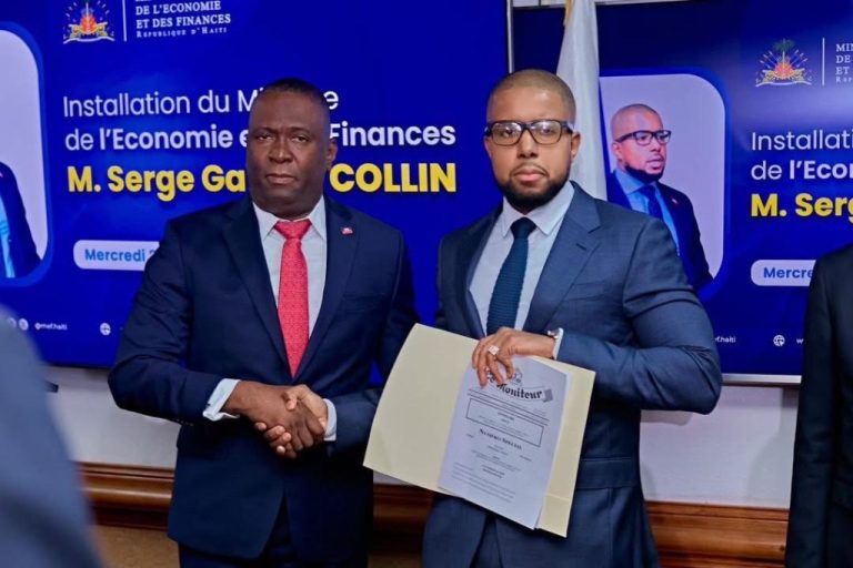 Serge-Gabriel Collin officiellement installé ministre de l’Économie et des Finances